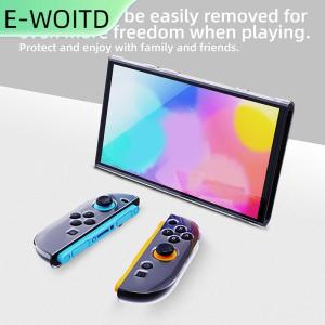 【E-WOITD】 เคส TPU คอนโซลเกมฝาครอบโปร่งใสสำหรับสวิตช์2 2025ปลอกแฮนด์สบายกันกระแทกดีไซน์ตามหลักสรีรศาสตร์