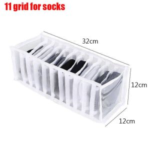 Hộp Sắp Xếp Đồ Lót Áo Ngực 6/7/9/11 Ô Hộp Sắp Xếp Tủ Ngăn Kéo Hộp Sắp Xếp Quần Lót Vớ Hộp Đựng Quần Áo Áo Thun Quần Jean