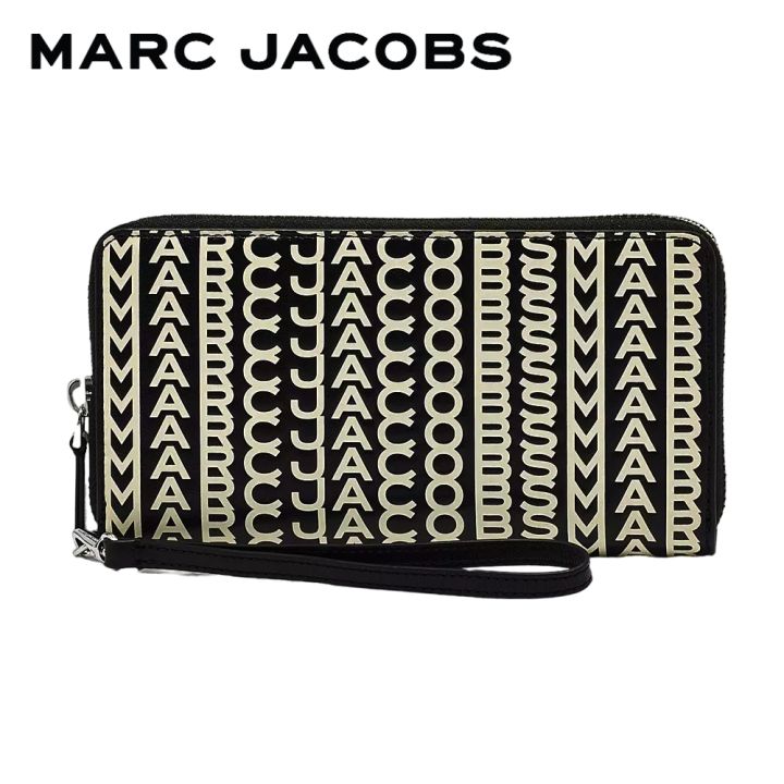 限定販売★Marc Jacobs Monogram Wristlet Wallet S151L03FA22 MARC JACOBS THE MONOGRAM LEATHER CONTINENTAL WRISTLET WALLET