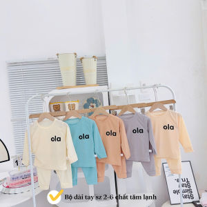 Combo 5 Bộ Quần Áo Dài Tay Mùa Thu Chất Tăm Lạnh Mềm Mịn cho bé trai bé gái từ 5-16kg