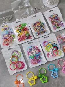 3D Fuse Perler Beads Kit Creative Car Keychain Bag Charm Pendant Diy Super Value Even-Melting EVA Pure Resin Durable High-Performance Quality Set Kraf Manik