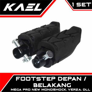Footstep Belakang Depan Verza & Verza CB150 & Mega Pro New Mono Shock Foot Step Fotstep Bustep Pijakan Injekan