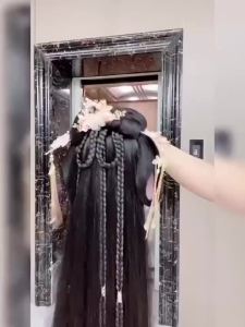 【Ship in 24H】Fake Lazy Hoop Full Set Headwear Ancient Buns Ancient Daily Cushion Bag