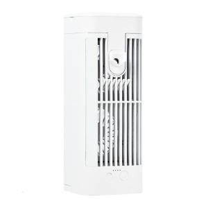 Thu nhỏ Máy tính để bàn ẩm Quạt điều hòa không khí có thể sạc qua USB 120ml bể nước Quạt tản nhiệt với đèn ban đêm