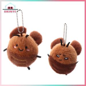 Skinye ✨Ready Stock✨ Kawayi Cute Cartoon Cockroach Plush Keychain Stuffed Animal Doll Keyring Lovely Backpack Pendant Car Key Holder Decoration Couple Gifts
