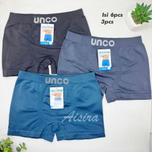 UNCO 6pcs 3pcs Celana Dalam Anak Laki Laki Usia 3 - 14 Tahun Bahan Adem Nyaman / Cd Boxer Anak Cowok