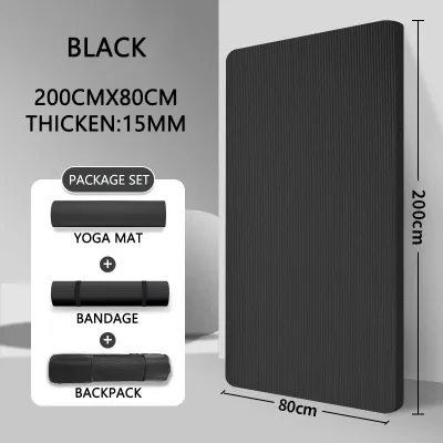 {hot} Large Yoga Mat Extra Thicke 20mm for Men Anti-Slip Mens Fitness cushion High Density 200mm Exercise Mats for Gym Home Fitness Gymnastics Exercise