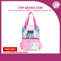 GABAG Breastmilk Cooler Bag Pop Series Ceri with 2 Ice Gel Pack. 