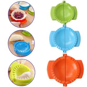 3Pcs Colorful DIY Dumpling Molds Creative Dumpling Wrapping Tool Press Mold Maker Tool