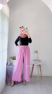 Celana Kulot Crinkle Premium Kulot Crinkle Wanita Jumbo WKD39