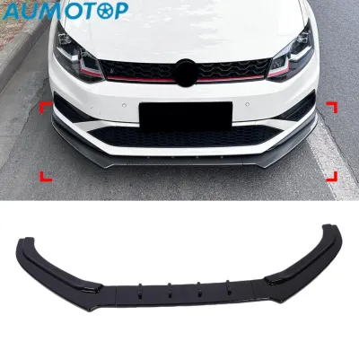 AUMOTOP Cản Trước Lip Splitter Body Kit Khí Động Học Cải Thiện Sự Ổn Định 3 Phần Cản Trước Lip spoiler Thay Thế cho 6C 2015-2018 cho Xe