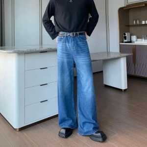 Celana Jeans Pria Washed Loose Pants Korean Style Oversize Celana Jeans Gombrang