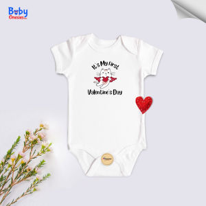 My First Valentine’s Day Baby Onesie Vol. 4 | 0–12 Months Cotton Bodysuit for Baby Boy & Girl
