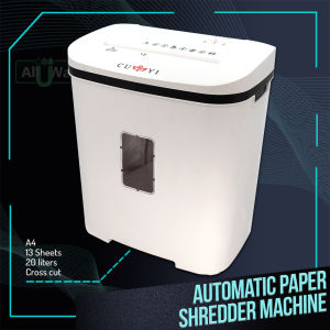 All U Want - CUYI 20Liters Paper Shredder Automatic A4 size - 13 Sheets Capacity