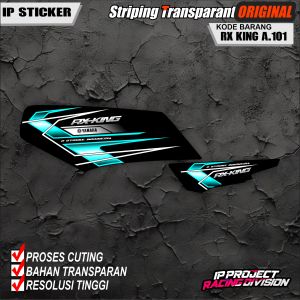 (COD) STICKER STRIPING MOTOR YAMAHA RX KING 1983 - 2002 DESAIN RACING HOLOGRAM DAN TRANSPARAN