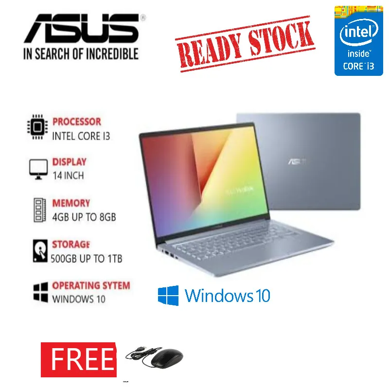 Core I3 Harga Ram Asus 8gb FREE GIFT /// LAPTOP ASUS INTEL CORE I3