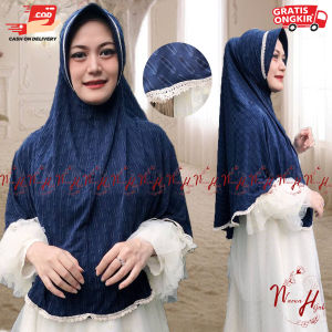 Hijab instan syari / Bergo jumbo topi pet / Kerudung besar harga murah