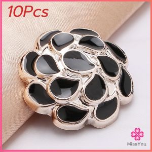 Missyou ปุ่มดอกไม้ กระดุมมุก แฮนด์เมด 1ถุง 10pcs งาน DIY อุปกรณ์ซ้อมแซมเสื้อ สําหรับตกแต่งเสื้อผ้า button
