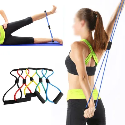 Tali Elastis Yoga Alat Olah Raga Dirumah Elastic Band Fitness Alat Gym Rumahan Tali Karet Pilates Stretch Rope