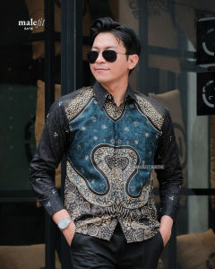 MaleFit Batik -  Kemeja Batik Pria Lengan Panjang Slimfit Lapis Furing Motif Maheswara
