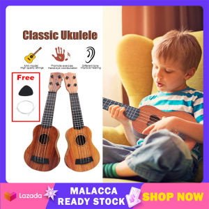 Children Ukulele Guitar Budak Wood Plastic Toy Soprano Mini Ukulele Music Early Educational Singing Portable Mini Guitar For Beginners Kid Gift | Cute Baby