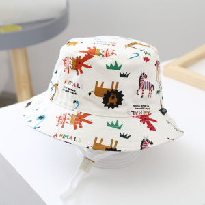 Cute Dinosaur Baby Fisherman Hat Spring Autumn Summer Baby Boys Girls Sun Hat Strawberry Bucket Hats Travel Beach Caps For Kids 0-10 Years