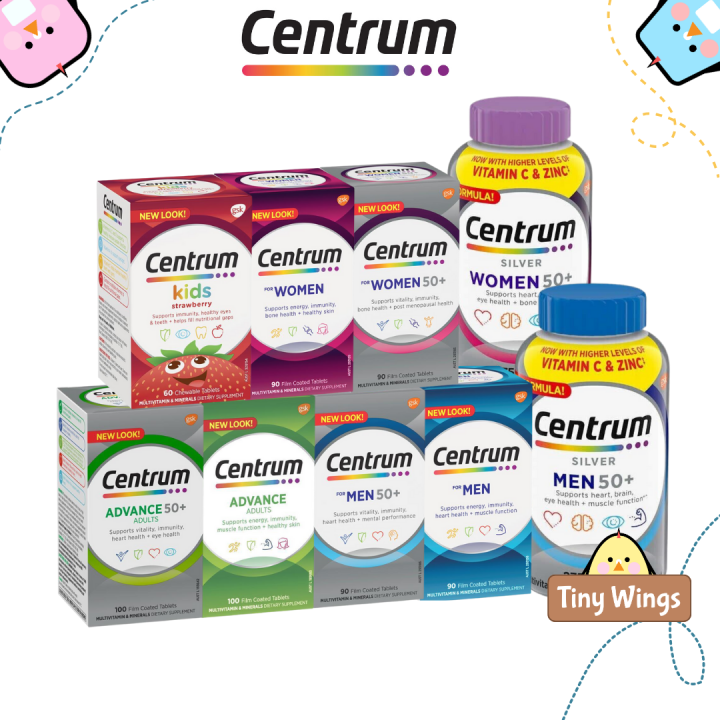 [Authentic] Centrum Multivitamin Men / Women / Kids with Vitamin D3, B