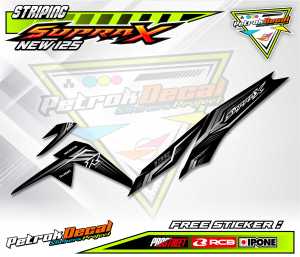 STRIPING VARIASI HONDA SUPRA X NEW 125/ STIKER LIST MOTOR HONDA SUPRA X NEW 125