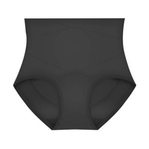 (SG InStock) Mulberry Silk Metabolism Chip Criss Cross Mid Waist Girdle. (Body shaper. Binder. Lingerie Panty) - GDL16