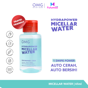 FUFUMISE | OMG OH MY GLOW HydraPower Micellar Water 65mL | with Niacinmide & Cica