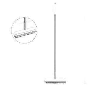 Berus pembersih lantai 2 dalam 1 Magic Broom Gap Scrub Long Handle Removable Wiper Tile aksesori bilik mandi kaca tandas berus