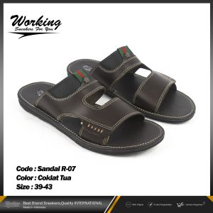 Sandal Pria Casual Working R-07 Sandal Fashion Casual Pria Dewasa - Sandal Pria Keren