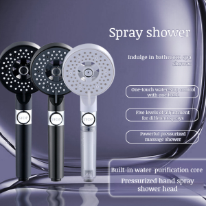Home bathroom shower head pressurized nozzle Bathroom bath water purifying lotus head