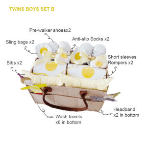 Newborn Baby Girls Boys Twins Gift Pack 0-12m bebe fashion outfits meaningful High Quality diaper bag hampers gifts set 100% cotton infants toys clothes accessories gift package