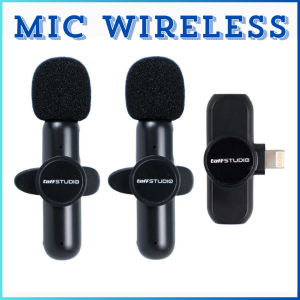 COD TaffSTUDIO Wireless Lavalier Microphone Vlogger Lightning 2 Mic 2.4GHz - Mikrofon Jepit Baju Lightning Untuk Iphone Apple Lavalier Lapel Portable Wireless 2 Mic G10 Untuk Buat Ngeflog Konten Mukbang Youtube Youtuber Vlog Vloger Live Streaming viral