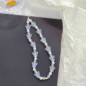 Mobile Phone Chain Lanyard Wrist Strap Women Hand-Held Chain Short Tali Hiasan Phone Case Lanyard Key Pendant