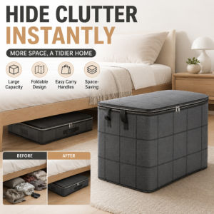 Storage Bags Clothes Bedding Large Capacity Foldable Dustproof Heavy Duty Multipurpose Storage Containers Closet Organizer With Handles