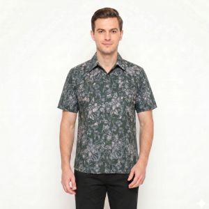 Exclusive Batik Summer Shirt (M Size) - 100% Genuine Handmade Batik - Hand-Stamped