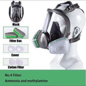 SAFURANCE MASKER GAS FULL FACE RESPIRATOR MASK WITH N95 AND RES AMONIA 6800