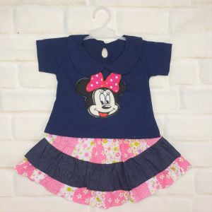 Baju Anak Perempuan 1 Tahun Atasan dan Rok Lucu 311