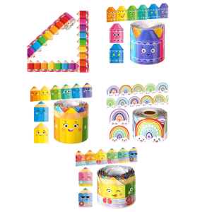 Colorful Pencil Border Trim Bulletin Board Border Trim 32.8ft Long for Notice Board Chalkboard Classroom Decoration