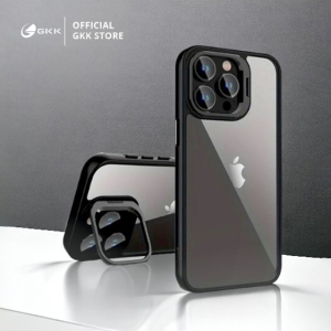 GKK Case Lens Camera Protection Ring Stand iPhone 11 12 13 14 15 PRO MAX Dove Case Pelindung Camera