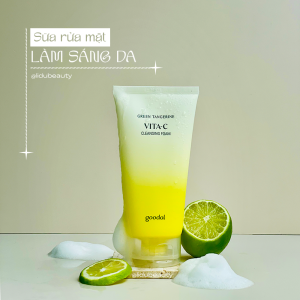 SỮA RỬA MẶT TẠO BỌT GIÚP LÀM SÁNG DA _ GOODAL GREEN TANGERIN VITA-C CLEANSING FOAM 150ML
