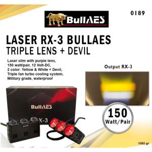Mini Projie Laser Triple Lens RX 3 RX3 RX-3 150 Watt Bullaes