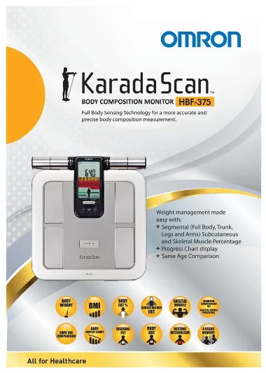Omron Karada Scan Body Composition Device (Model HBF-375
