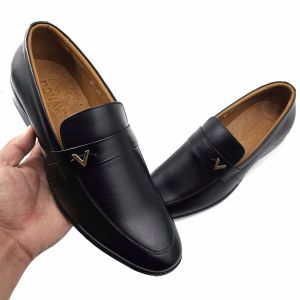 Giày Tây Nam Da Bò Thật 100%  NDK Cao Cấp Thiết Kế Khóa V Thời Trang D.GCV