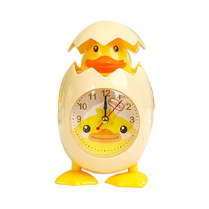 Cartoon Cute Clock Chicken Duck Egg Shell Shape Student Children Bedroom Desktop Decor Alarm clock