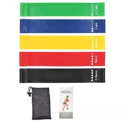[SG] Short Resistance Band Set Loop Yoga Pilates Exercise Recovery Fitness Workout Stretch Training