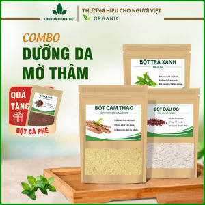 Bột dưỡng da mờ thâm hiệu quả( bột trà xanh bột đậu đỏ bột cam thảo) - Chợ Thảo Dược Việt