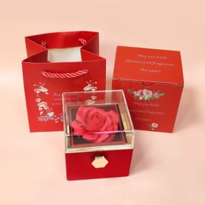 Kotak Jewelry Box Tempat Cincin Lamaran Kotak Hadiah Perhiasan Ring Box
